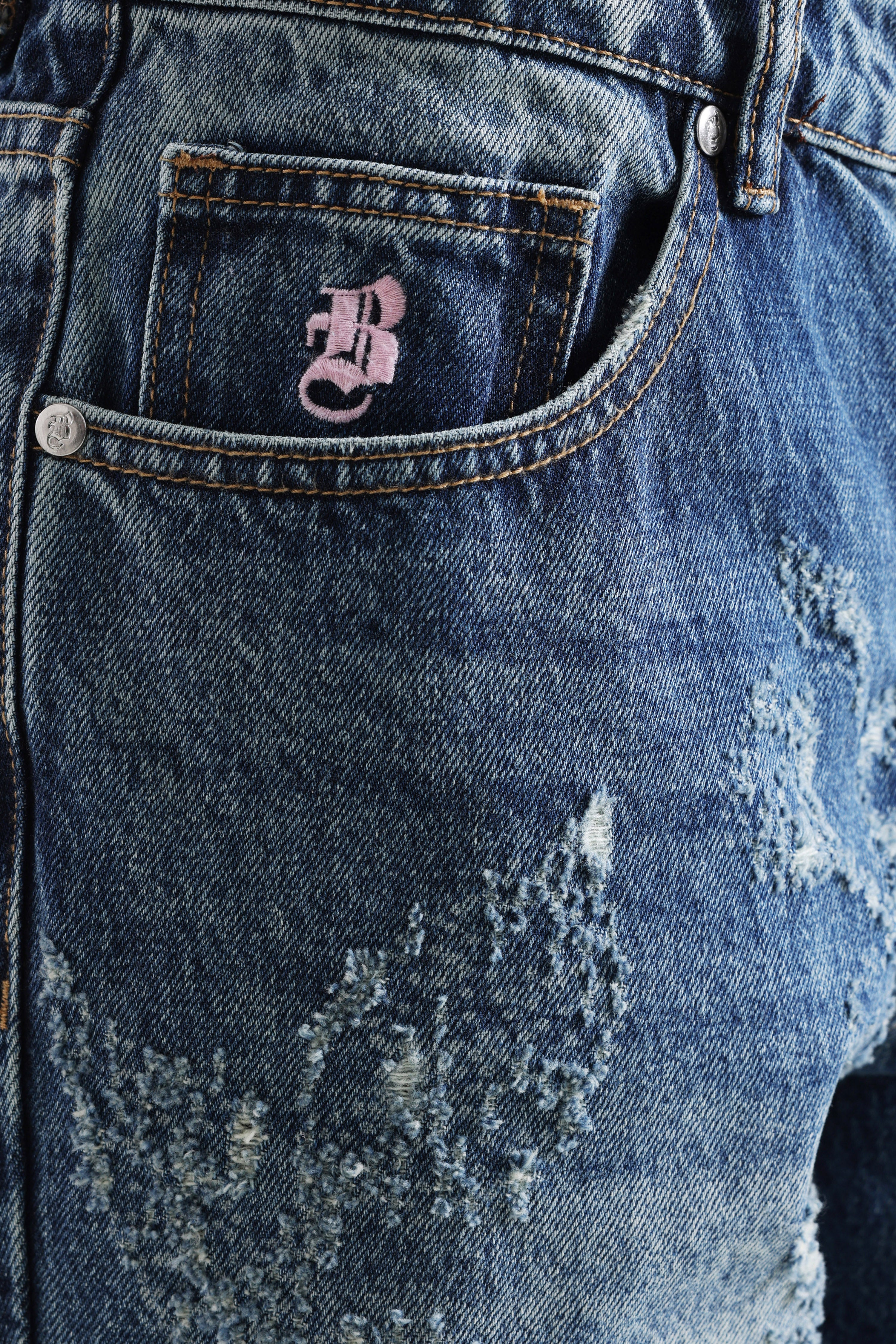 Jean wide leg - Bleu