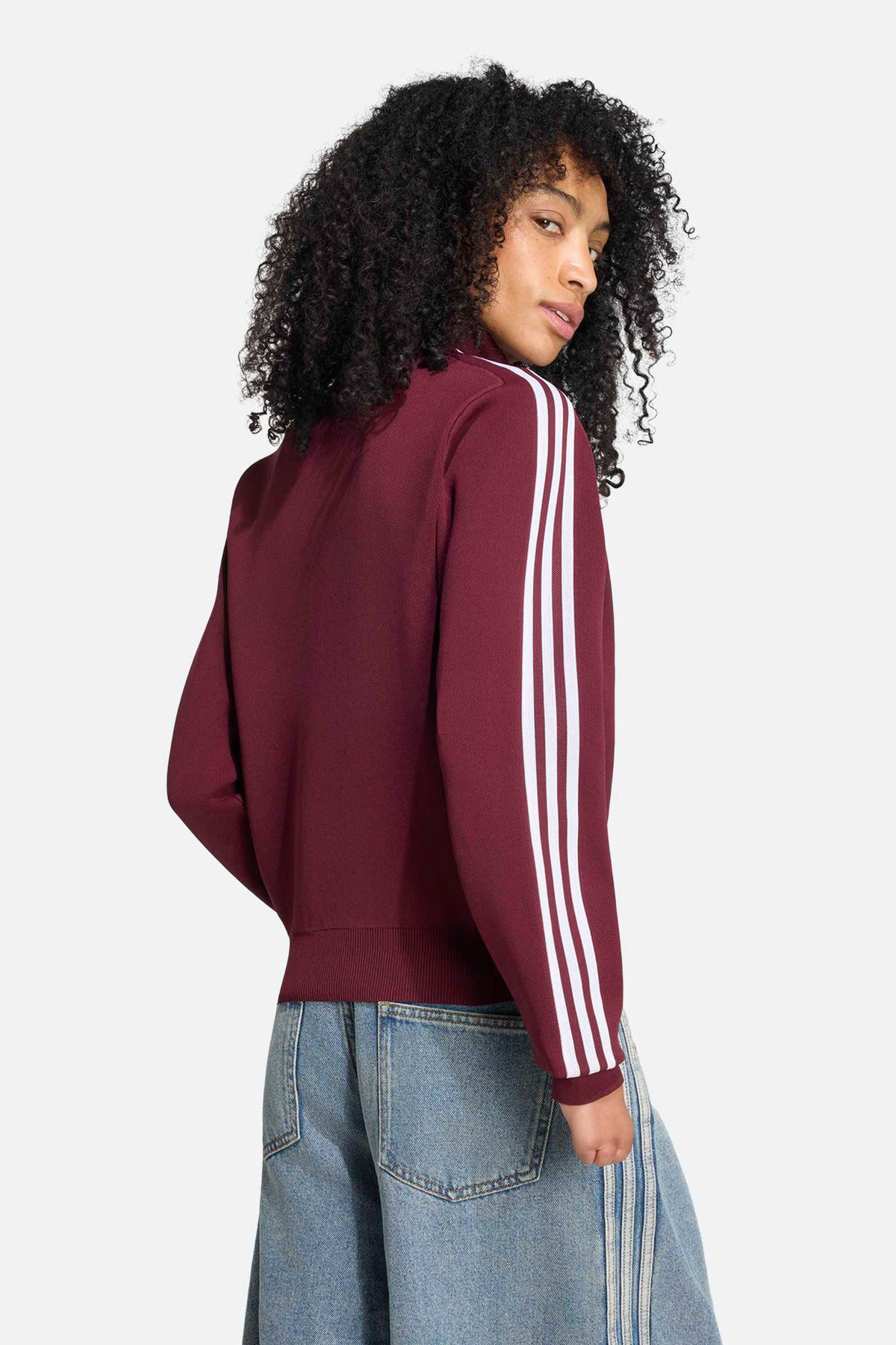 Adilenium Strick-Trainingsjacke - Maroon