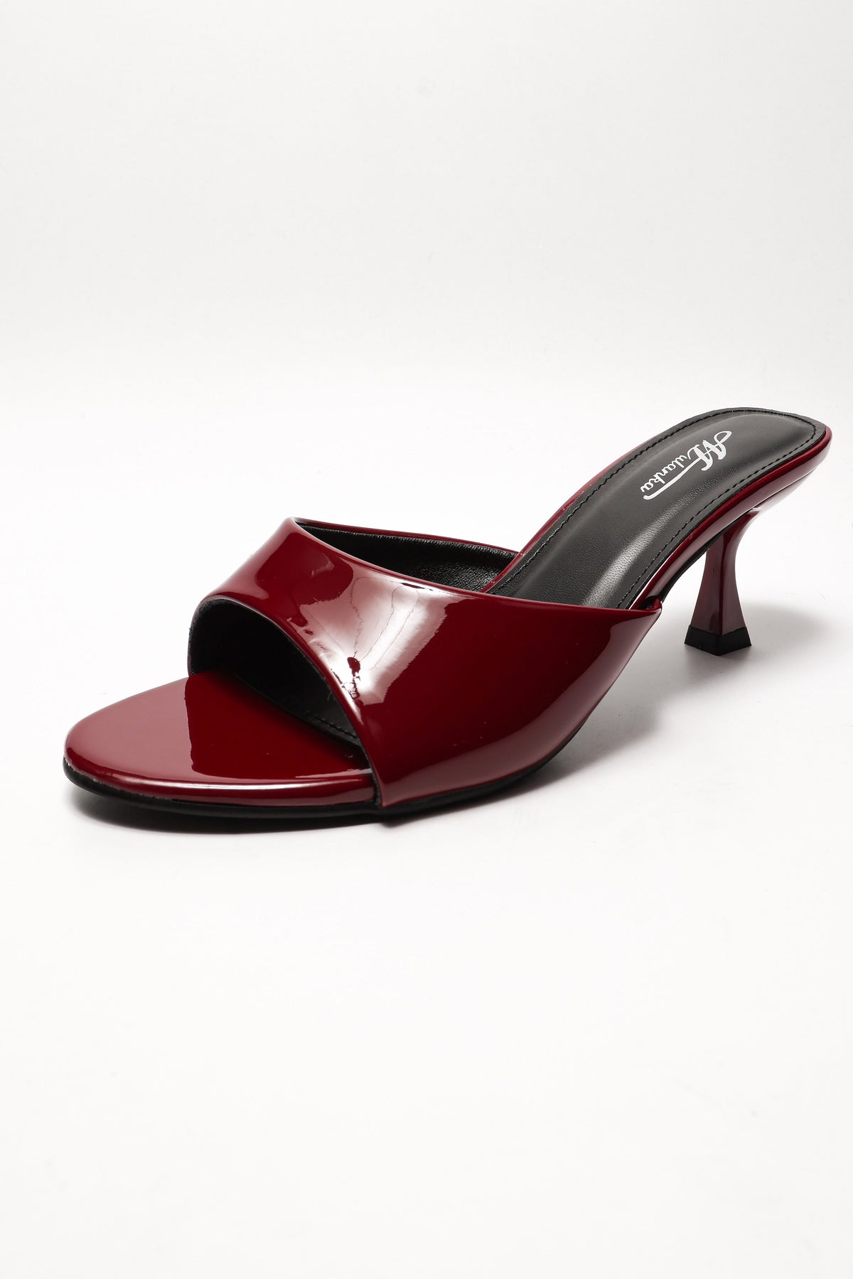 Patent mules - Bordeaux
