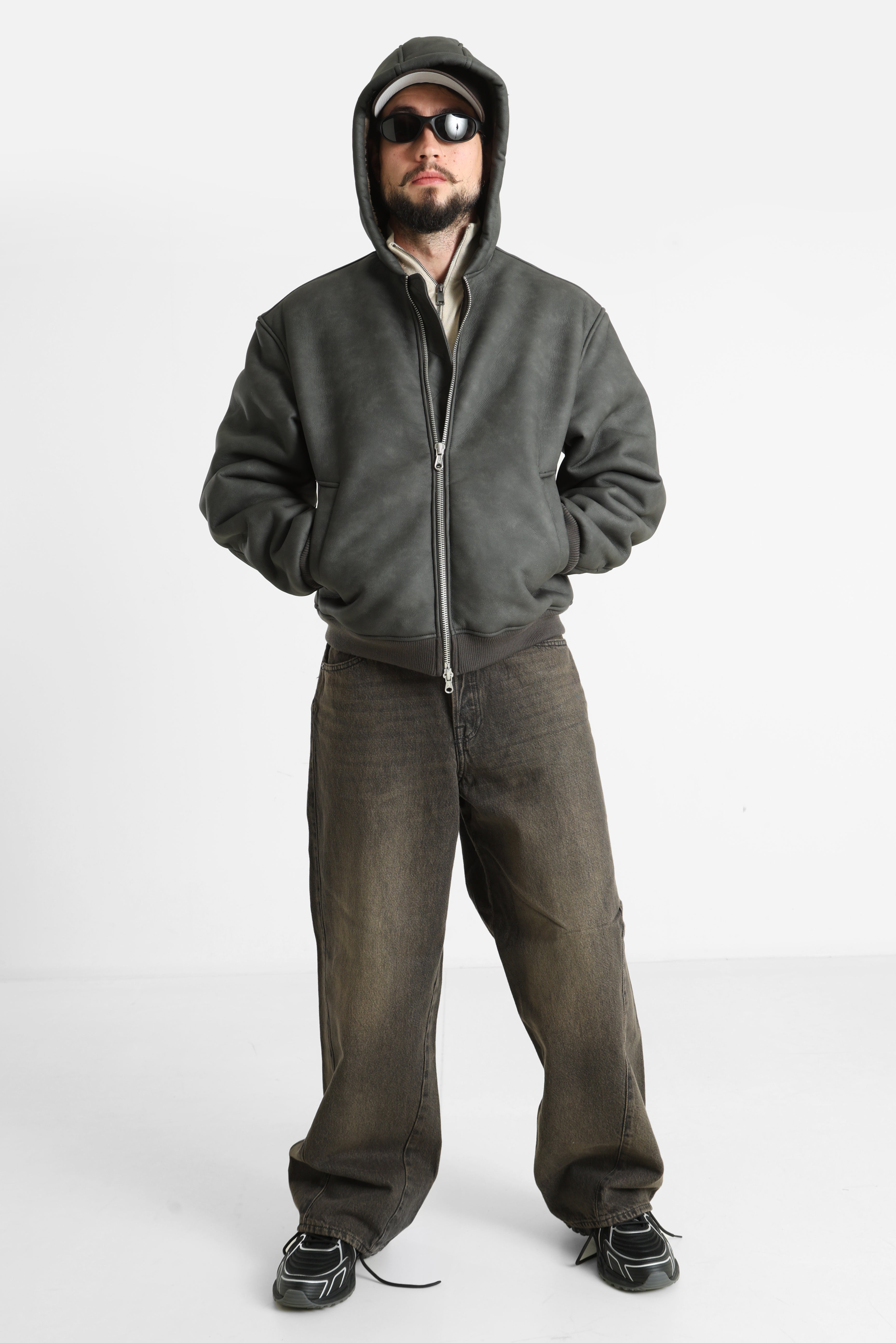 JCOTAKEOFF veste bomber doublée - Anthracite