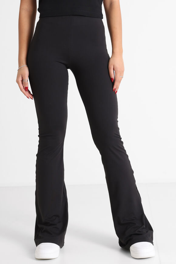 Flare Leggings - Schwarz