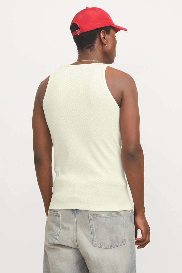 JORHYDRA Tanktop mit Lochmuster - Antique White