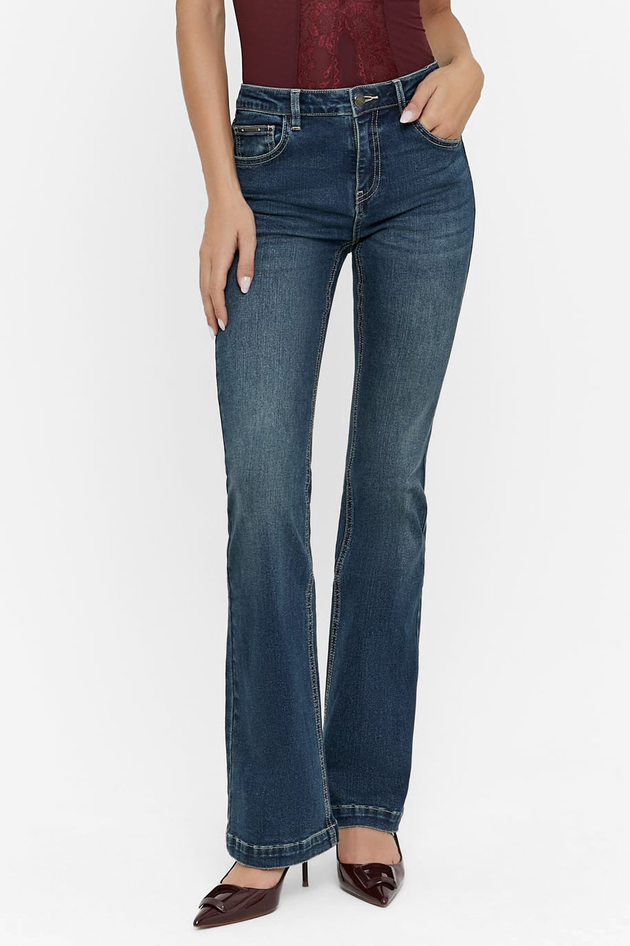 Bootcut Jeans - Blue Medium Used