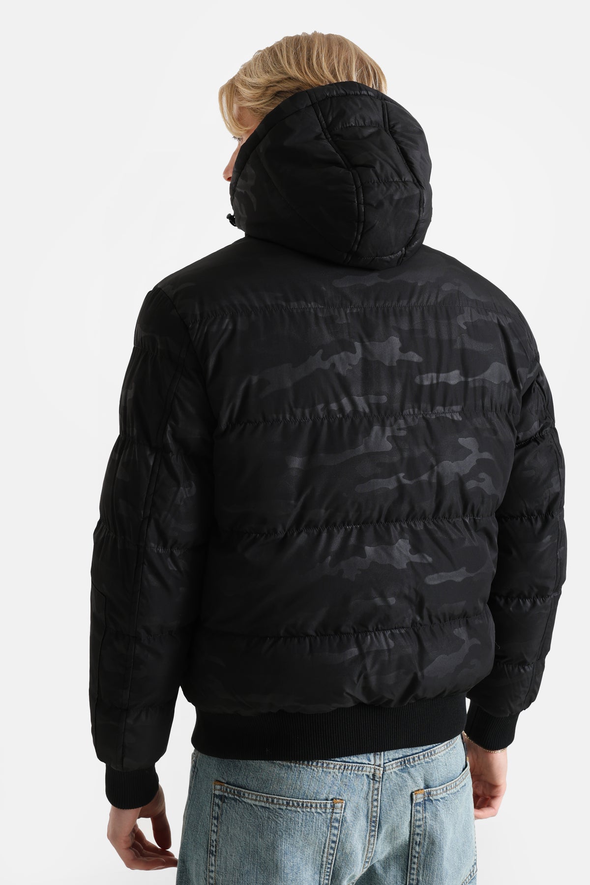 Veste d'hiver bomber - Black Camo
