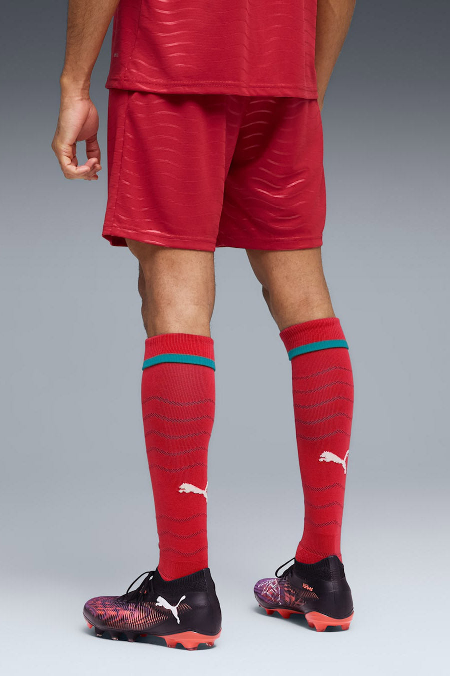 Home Portugal 2026 Mesh Shorts - Red + Green Lagoon
