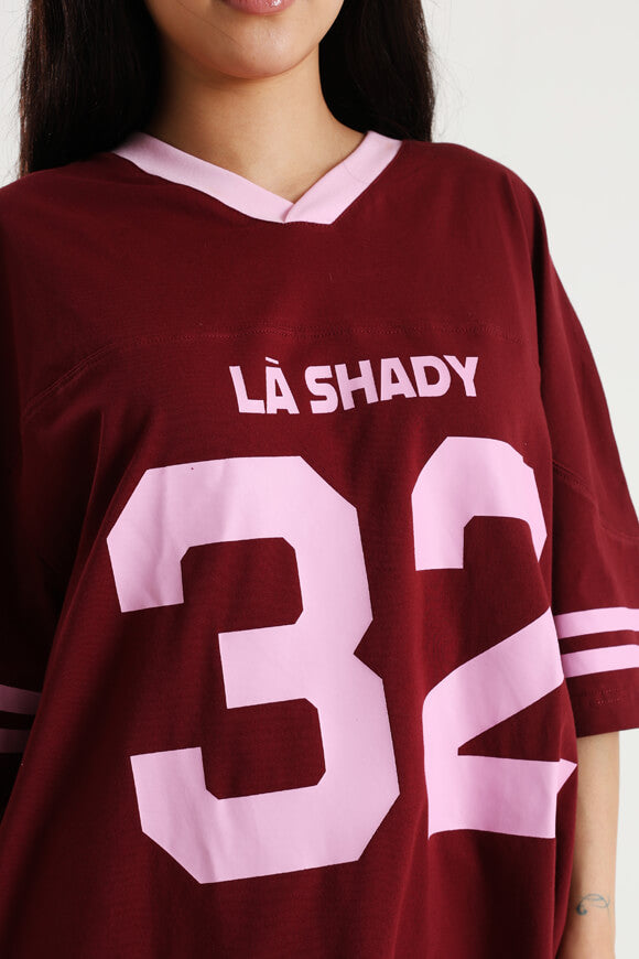 Oversize  T-Shirt - Bordeaux