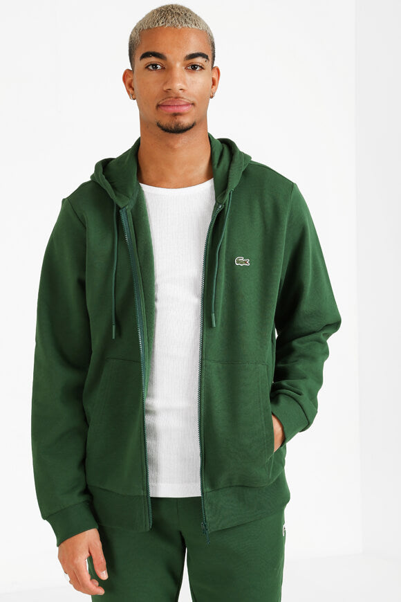 Kapuzensweatjacke - Grün