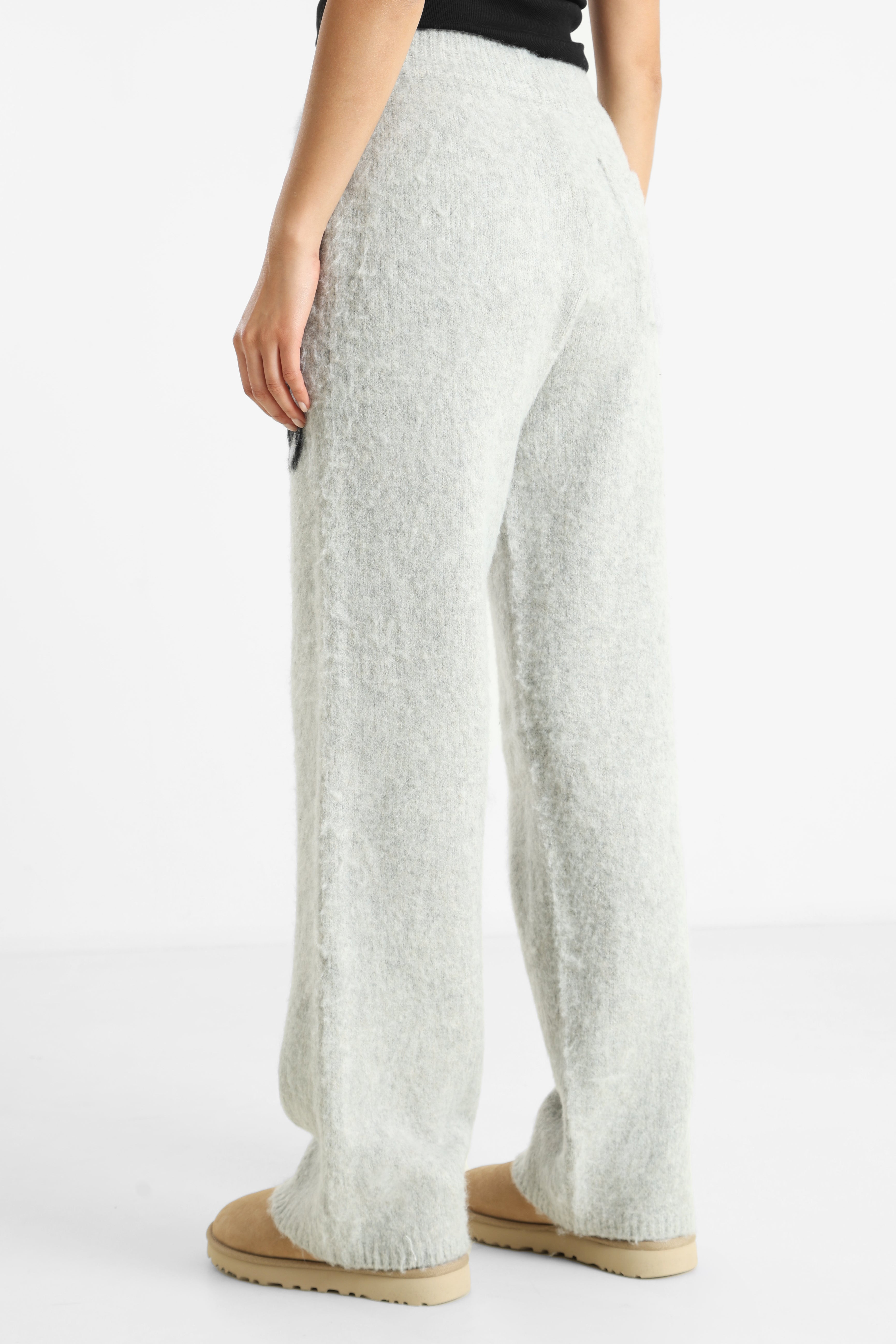 Strickhose - Hellgrau meliert