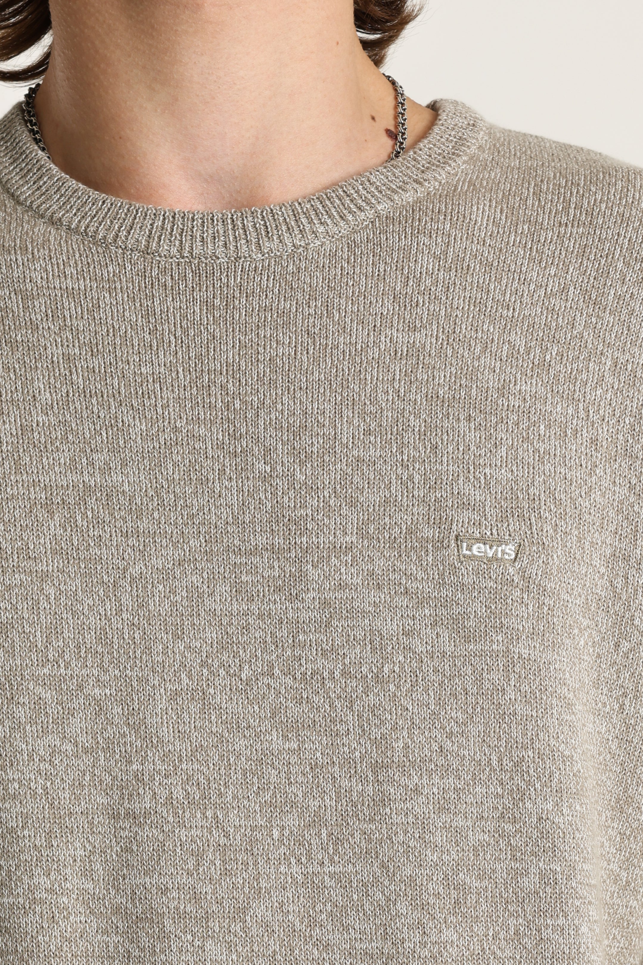 Maglione in maglia fine - Pre Twist Marl Brindle + Egret