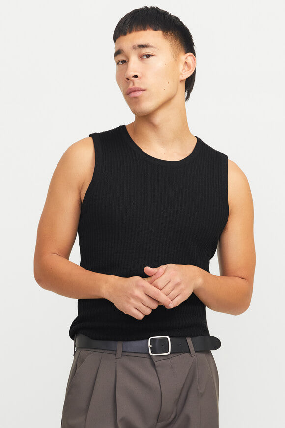 JORMARRAKECH Oversize knit tank top - Black