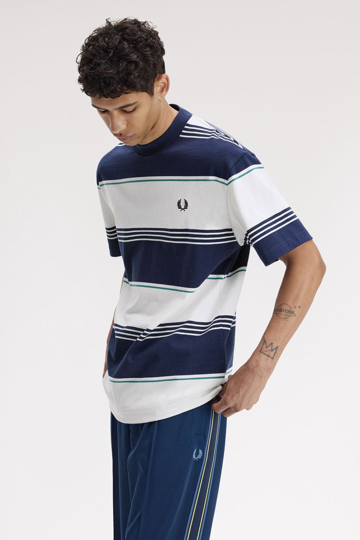 T-Shirt - Tennis Blue + Offwhite