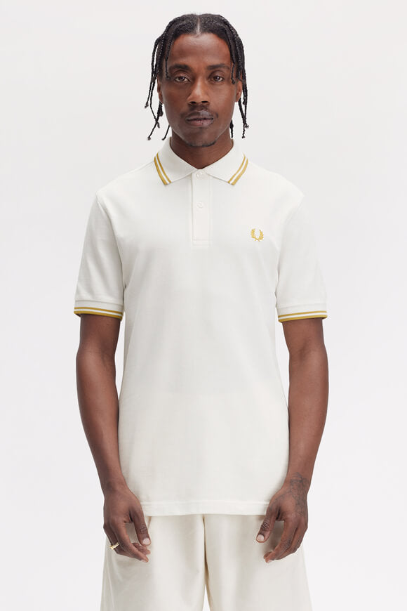 Polo con punta gemella - Bianco neve