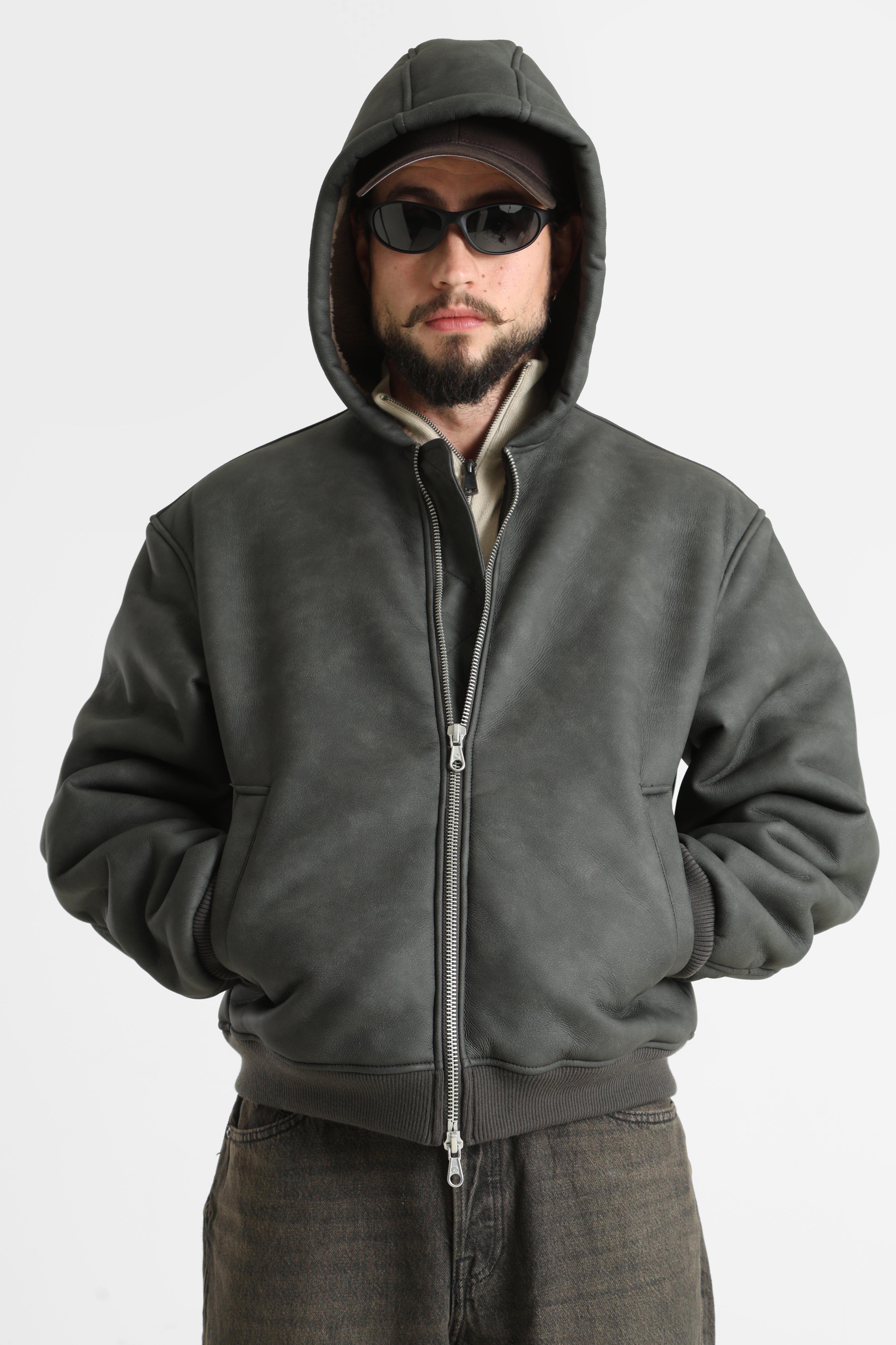 JCOTAKEOFF veste bomber doublée - Anthracite