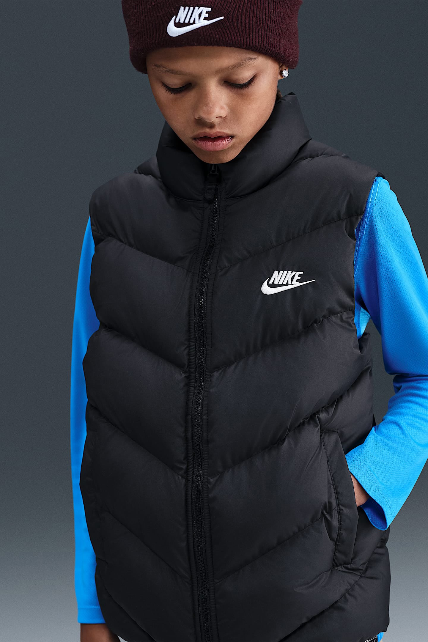 Quilted vest - Black