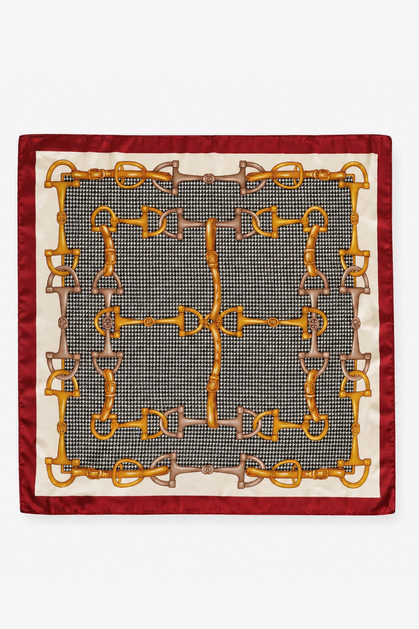 Tuch / Foulard - Burgundy + Multicolor