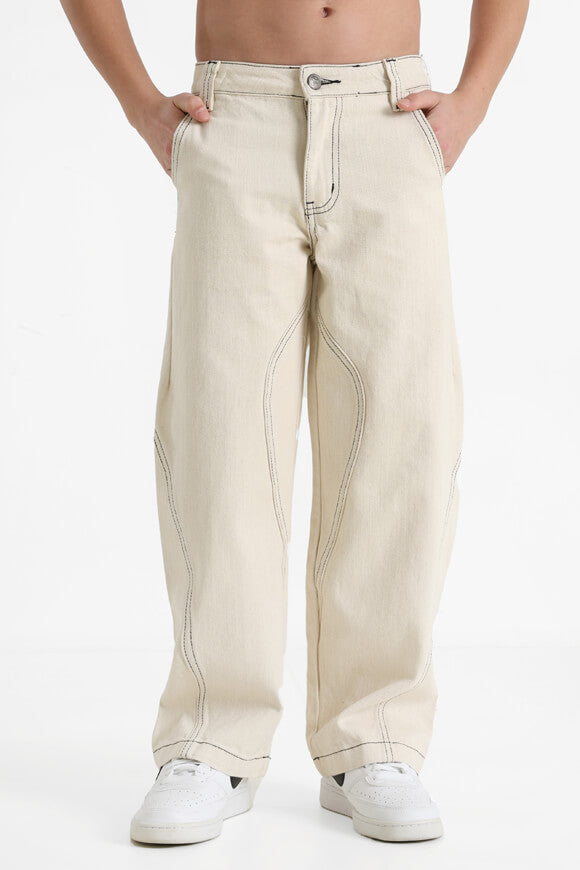 Baggy jeans - cream