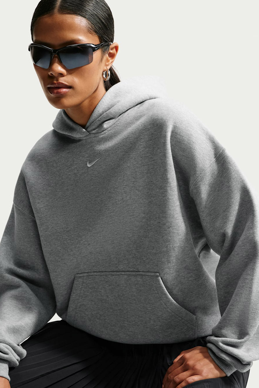 Oversize Kapuzensweatshirt - Dark Grey Heather