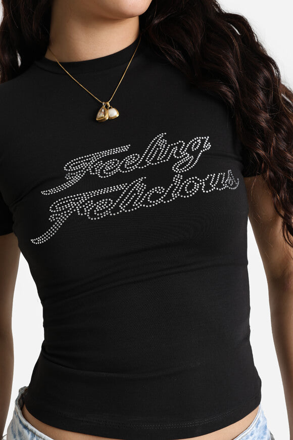 Maglietta con crop - Nero