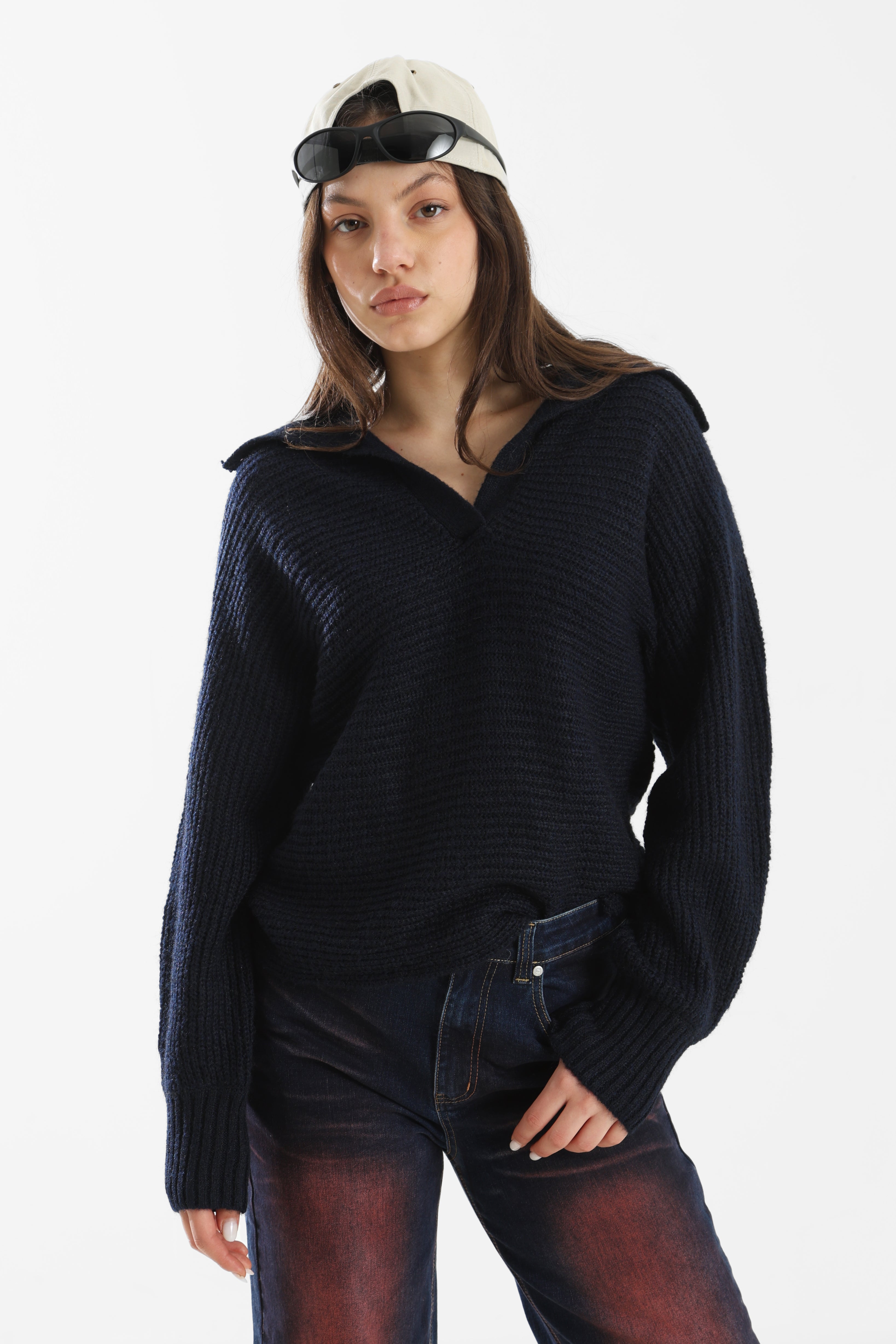 ONLMALLY - Maglione lavorato a maglia - Night Sky Melange