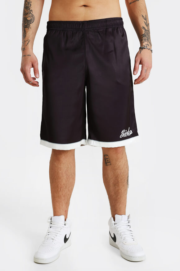 Short en satin - Noir