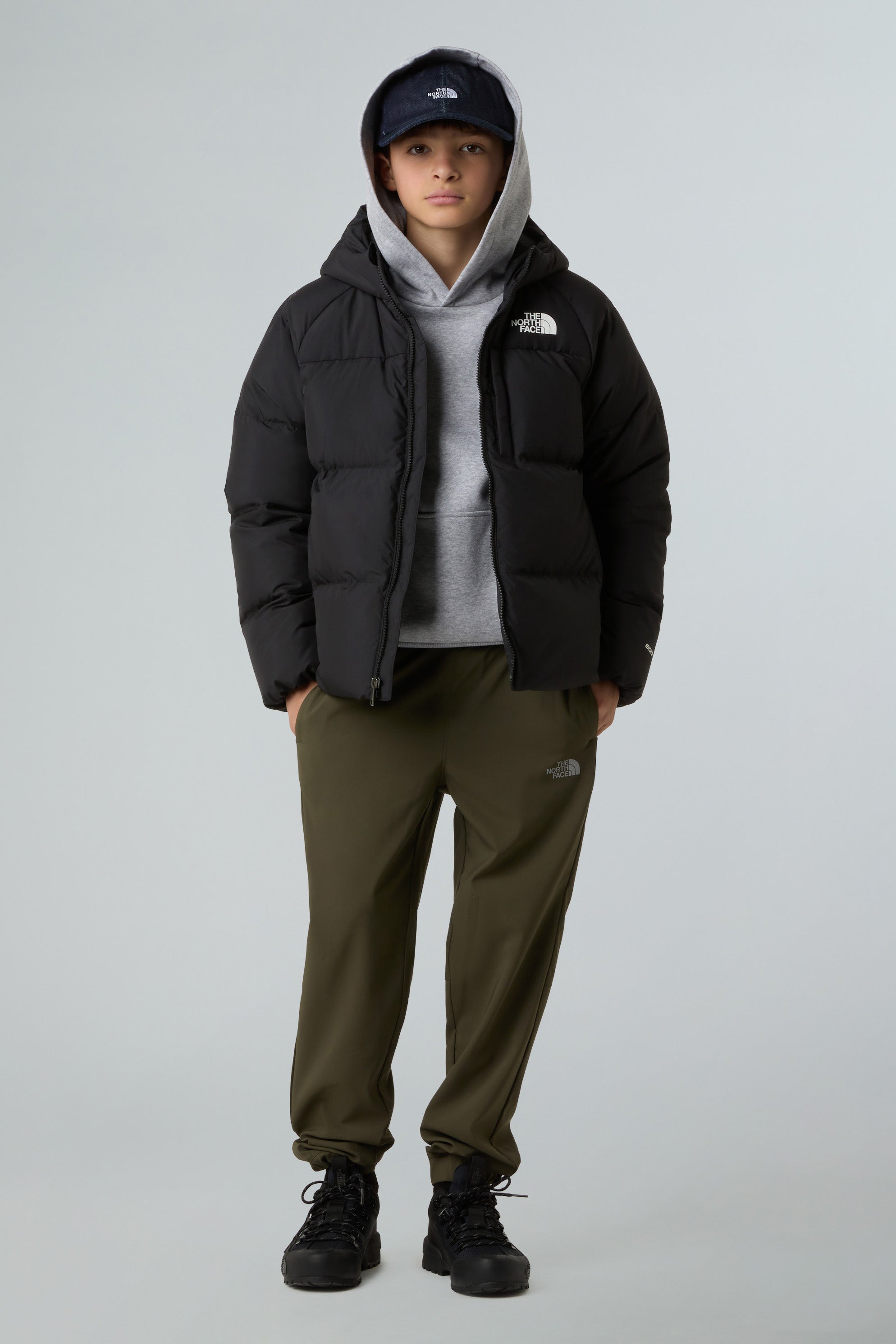 Gesteppte Daunenjacke - Black