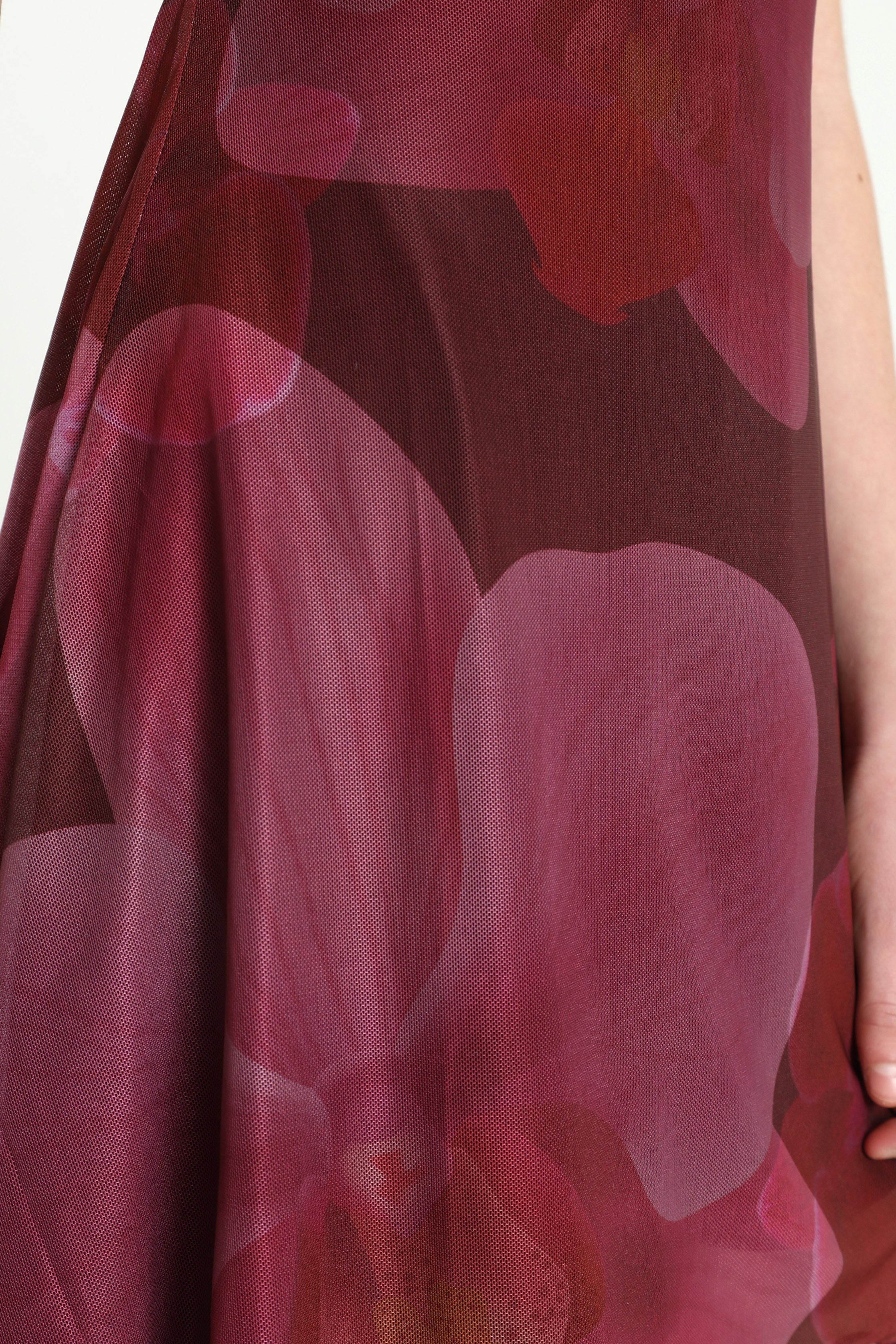 Mesh Minikleid - Bordeaux