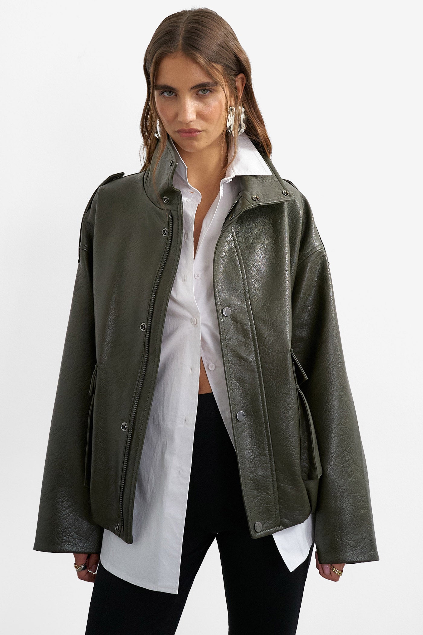 TSTOMA veste en similicuir - Green Bee