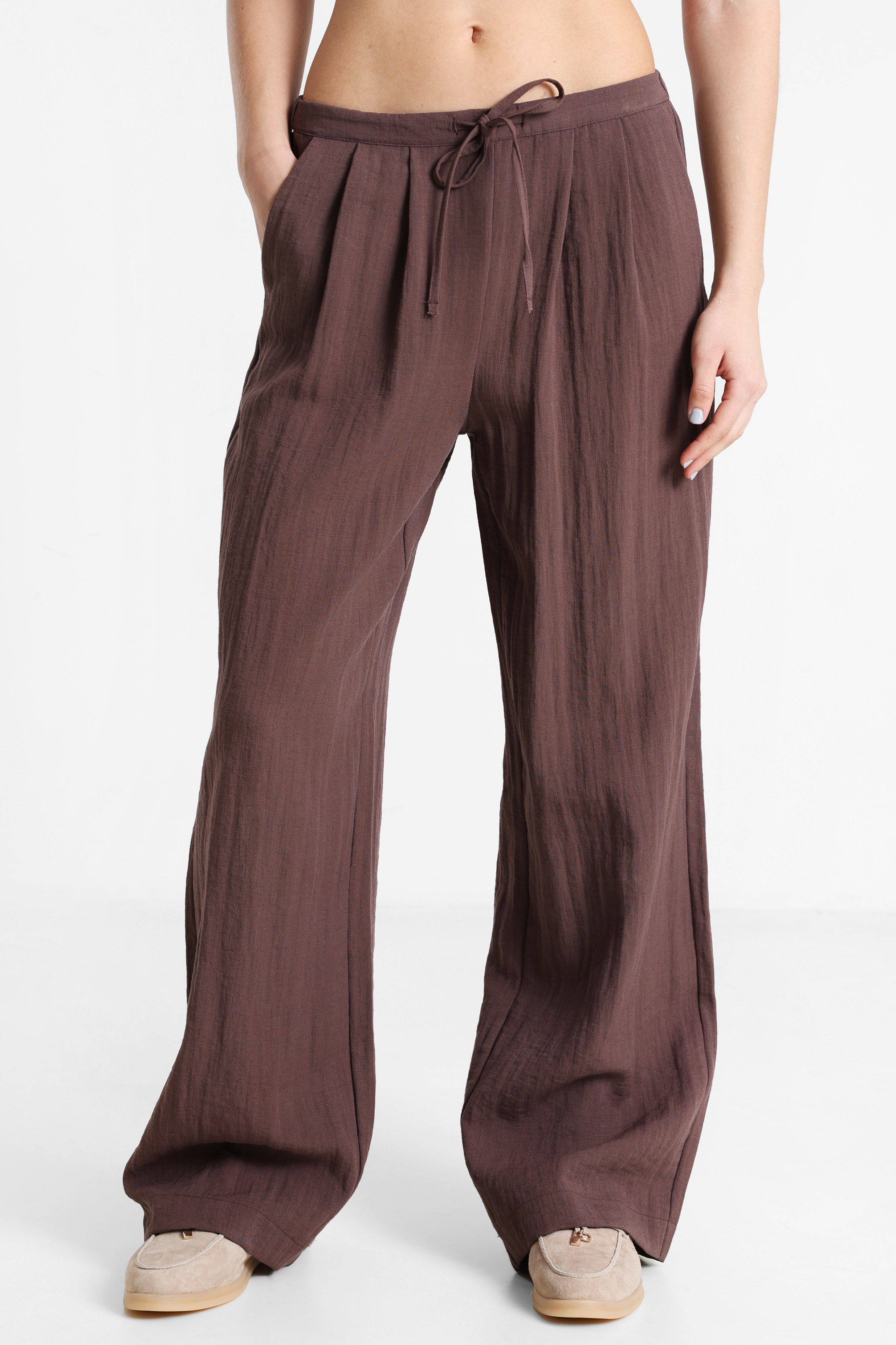 ONLITA Stoffhose in Leinen-Optik L32 - Shopping Bag