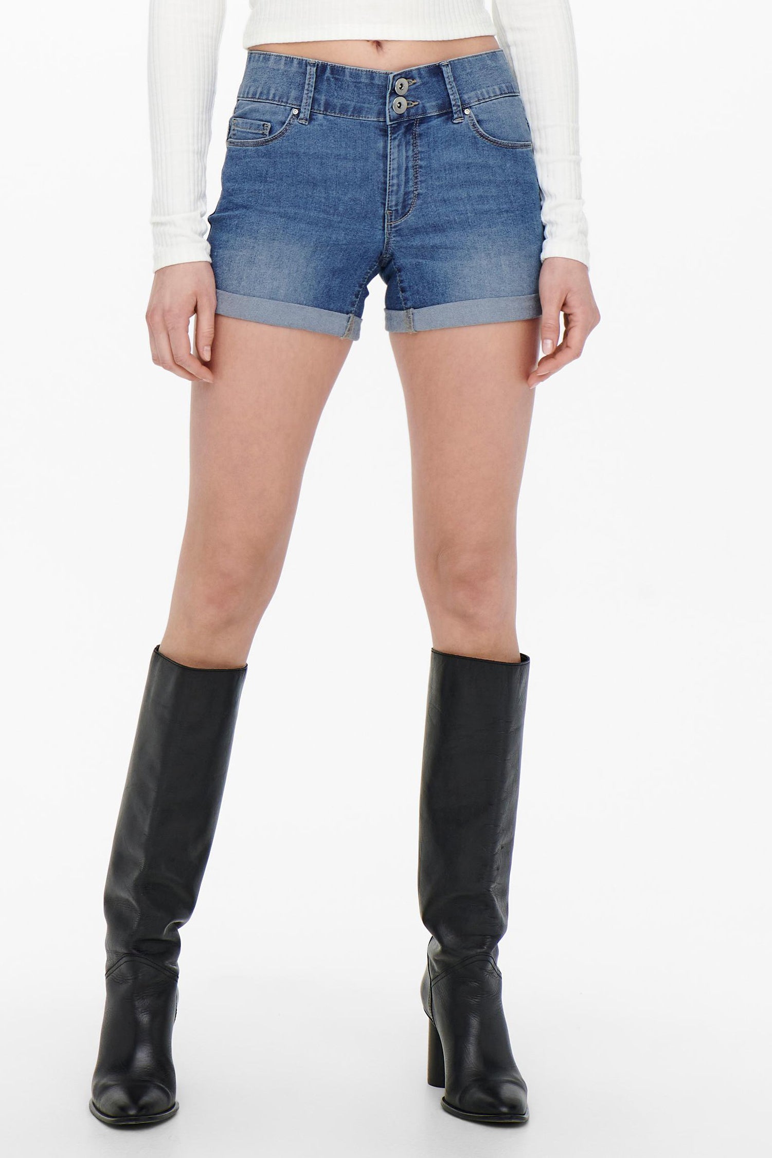 Short en jean - Bleu clair denim