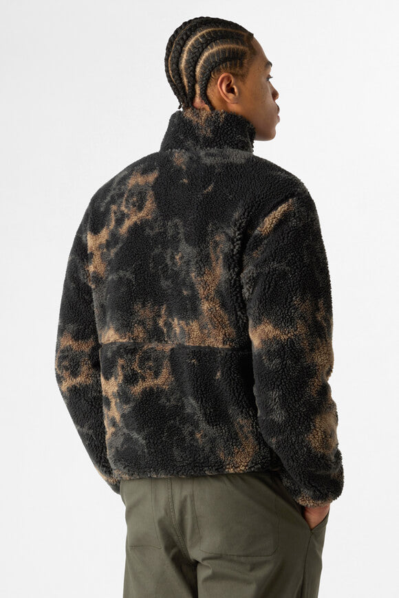 Extreme Pile Crop Fleece Sweater - Black Light