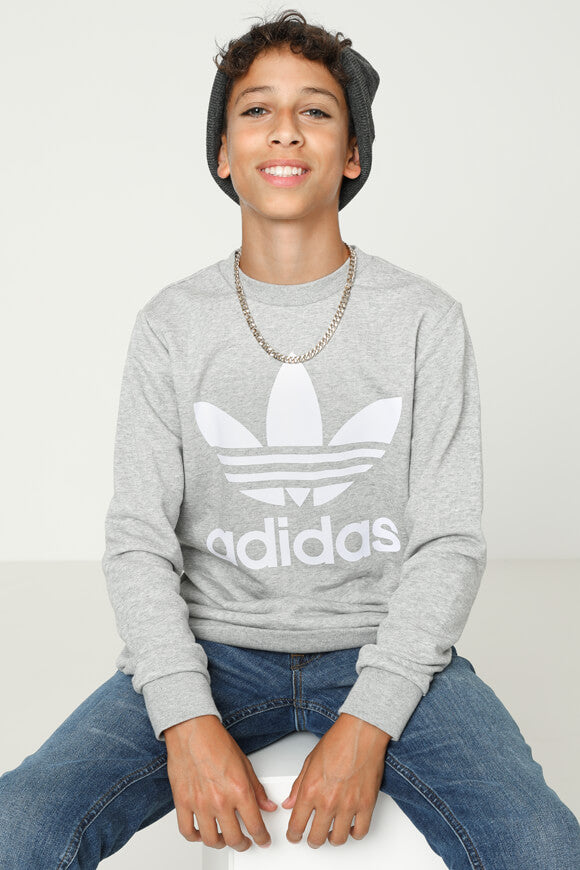 Sweatshirt - Grau meliert