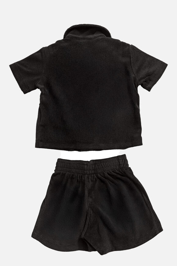 Frottee Baby-Set - Black