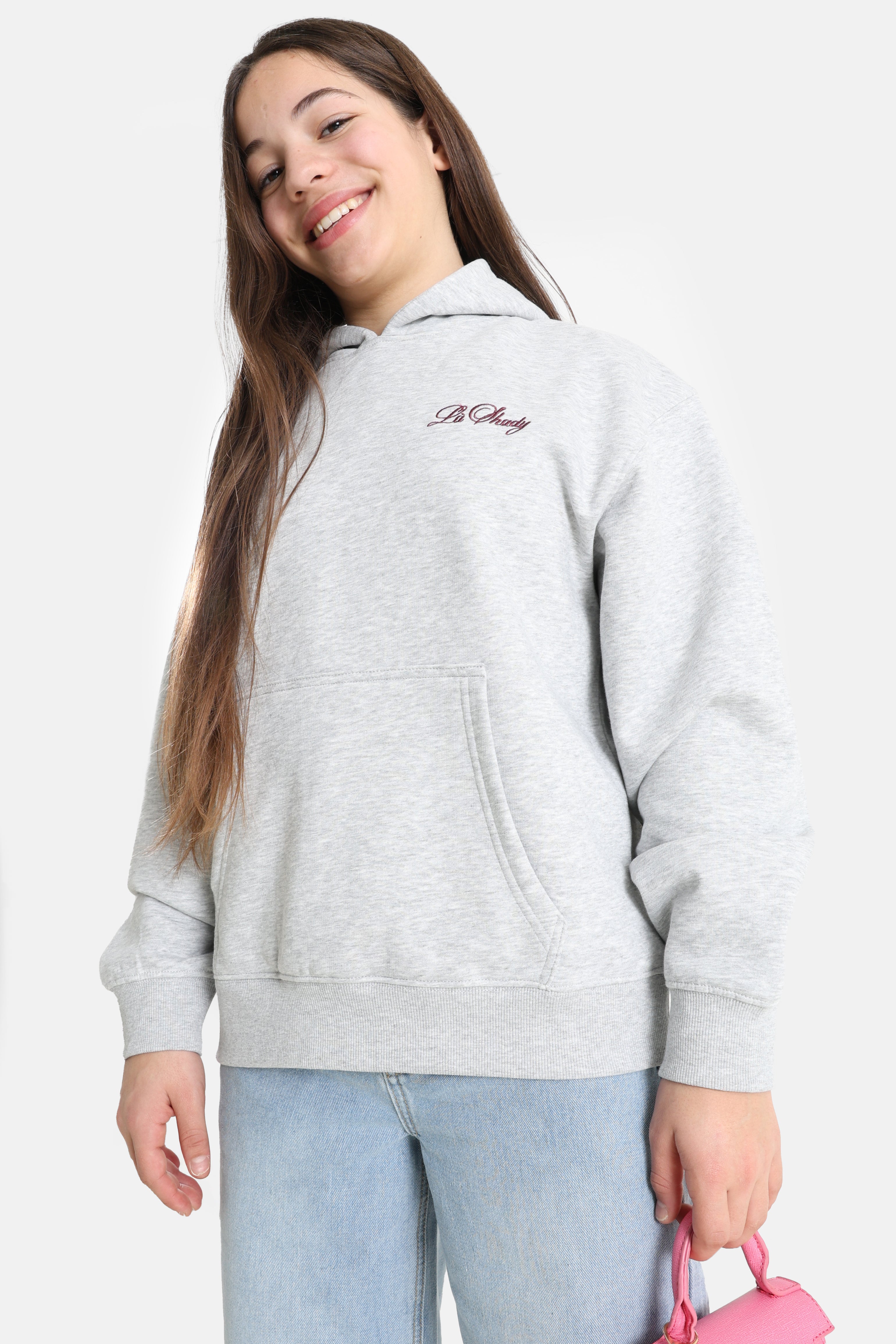 Oversize Kapuzensweatshirt - Grau