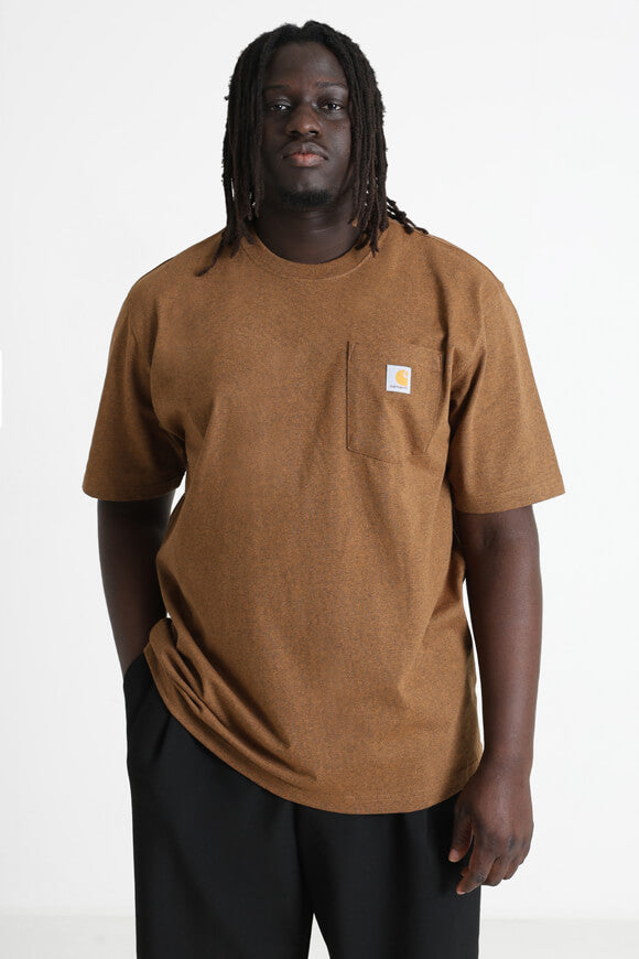 Pocket Oversize T-Shirt - Oiled Walnut Heather