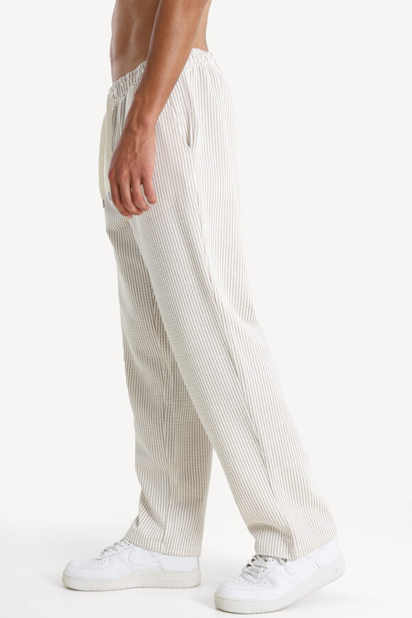 JPSTKARL Strukturierte Stoffhose - Plaza Taupe + Cloud Dancer