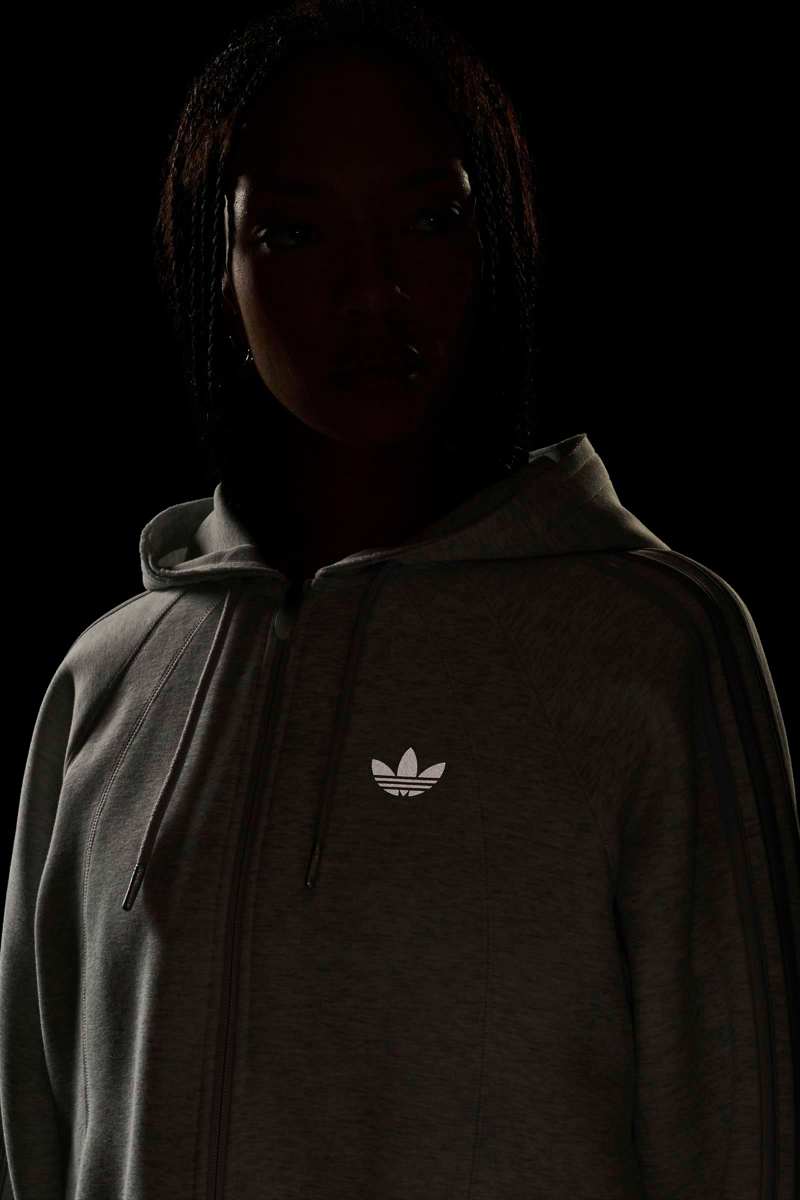 Oversize Kapuzensweatjacke - Light Grey Heather