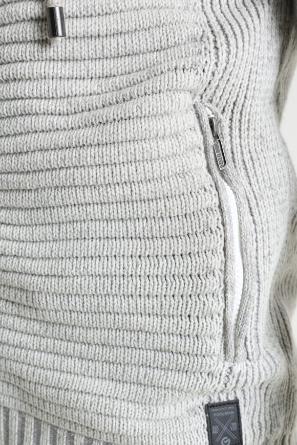Veste en tricot doublée - Light Grey