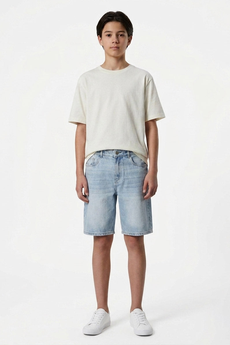 NLNBIRM Jeans Bermudashorts - Light Blue Denim