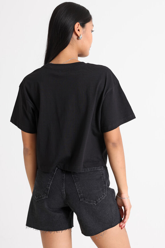 Crop T-Shirt - Schwarz