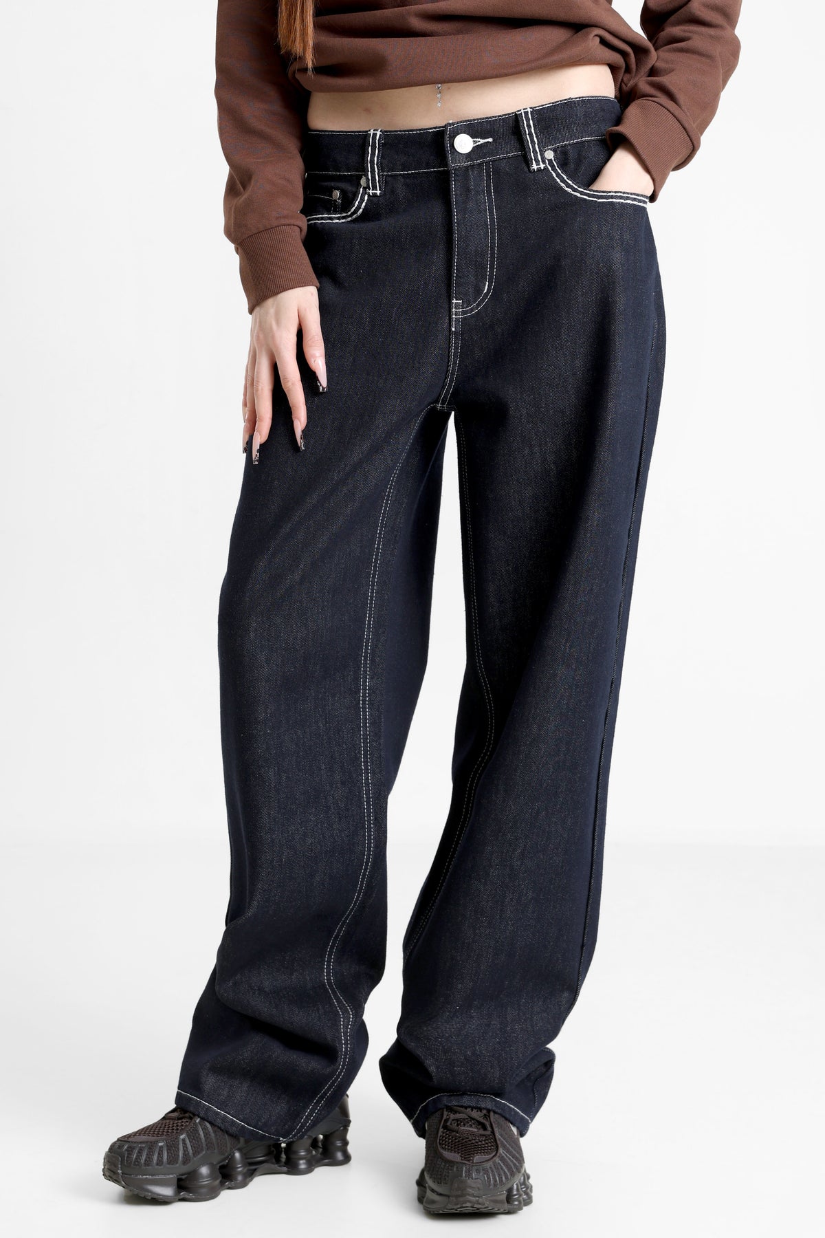 Baggy Fit Jeans - Dunkelblau