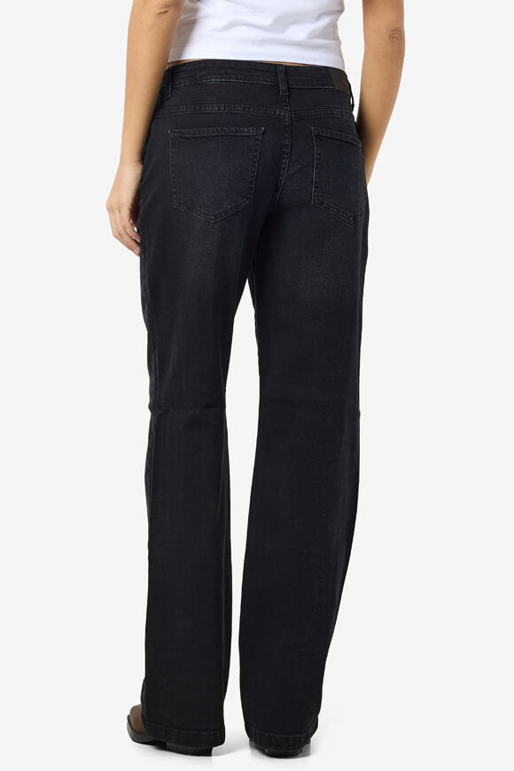 NMNILA Wide Leg Jeans L32 - Black Denim