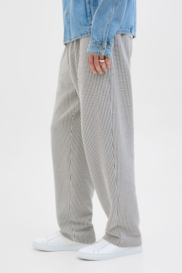 JPSTKARL Strukturierte Stoffhose - Dark Navy + Cloud Dancer