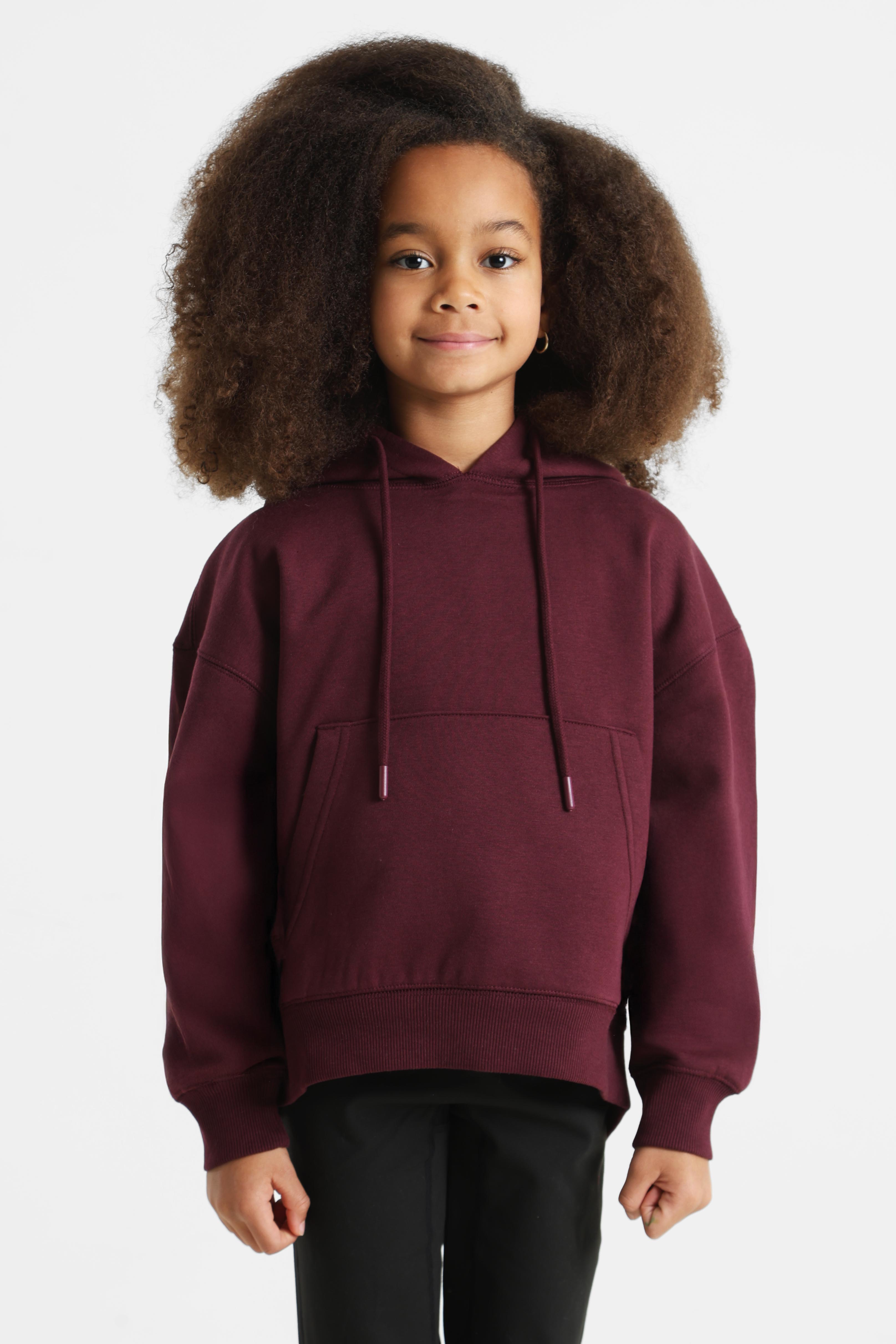 Oversize hooded sweatshirt - Bordeaux