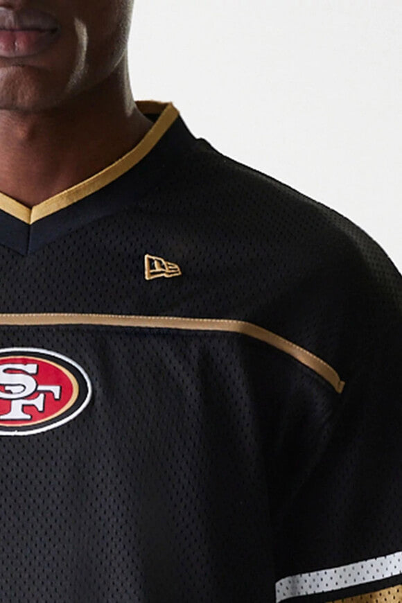 T-Shirt en mesh - Black + Gold