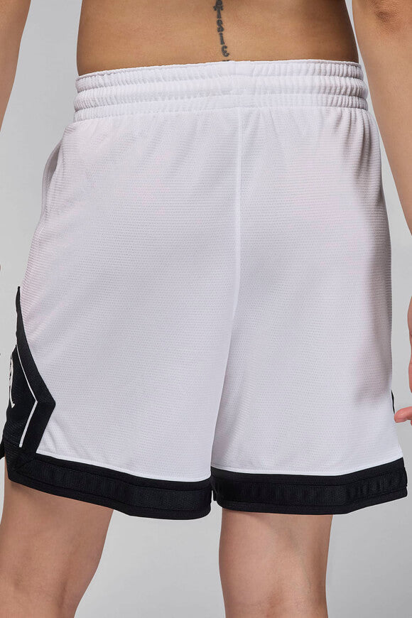 Diamond Mesh Shorts - White + Black