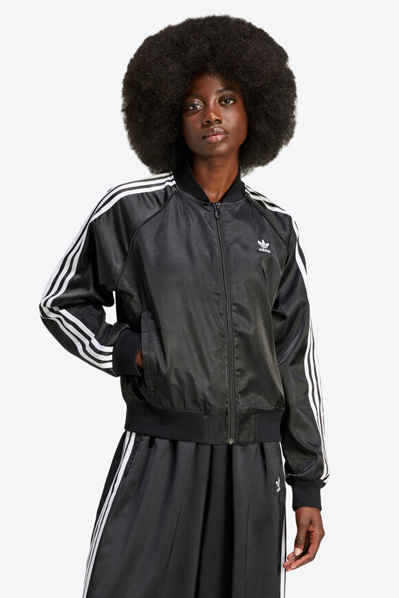 Bomber en satin - Noir