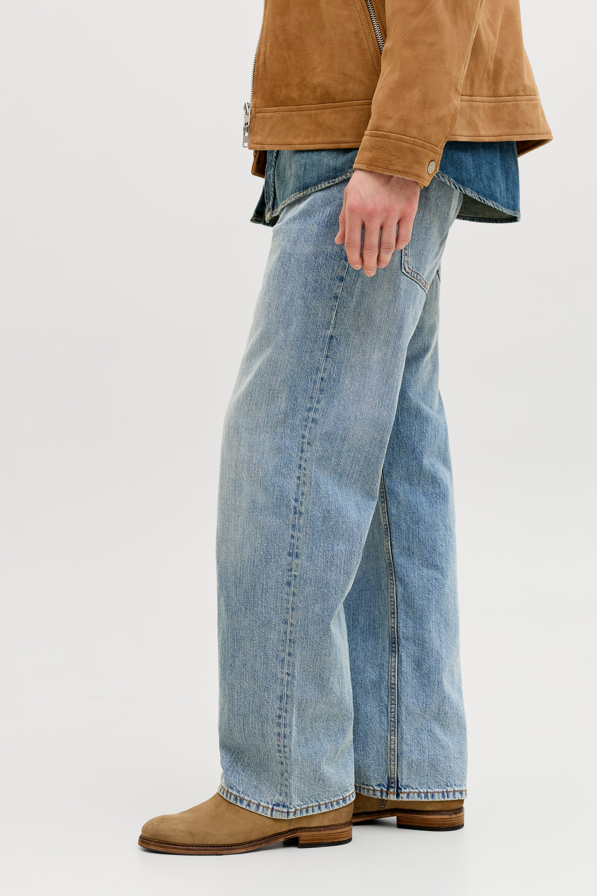 JJITED loose straight fit jeans L32 - Blue Denim