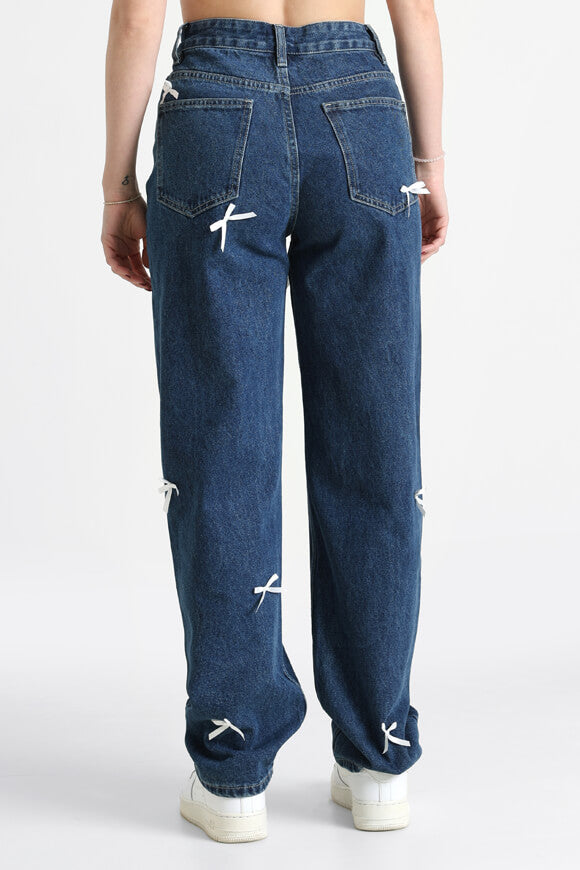 Jeans straight fit - Denim blu scuro