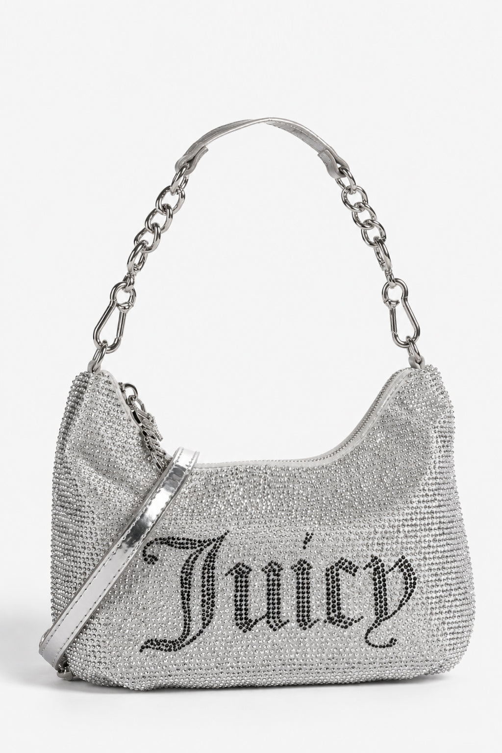 Estelle Mini Hand- / Umhängetasche mit Strass - Silver