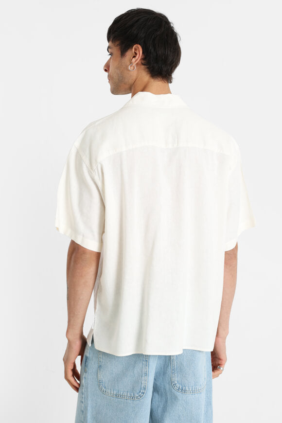 JORPAROS chemise ample en lin - Antique White